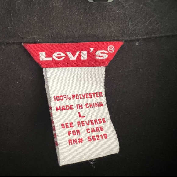 Levis Womens Faux Suede Western Pearl Snap Button Up Shirt Red Stitch Equestrian - Picture 9 of 10